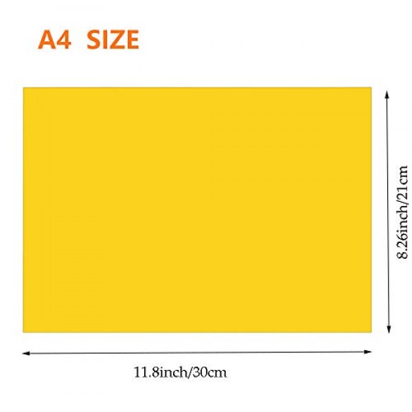 15PCS Assorted Colors Adhesive Felt Fabric Sheets,15 Colors A4 Siz...