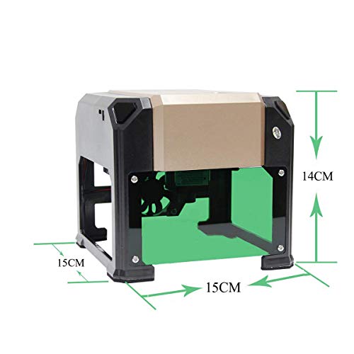 Laser Engraver Machine, Laser Engraving Machine 3000mW Mini Deskto...