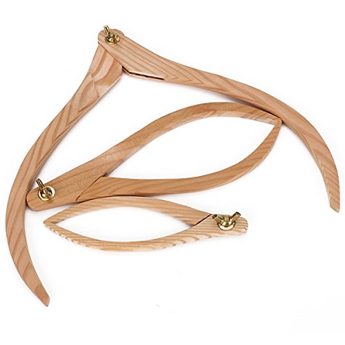 3 Sizes Wooden Calipers Pottery Clay Ceramic Measuring Tool for Pr...