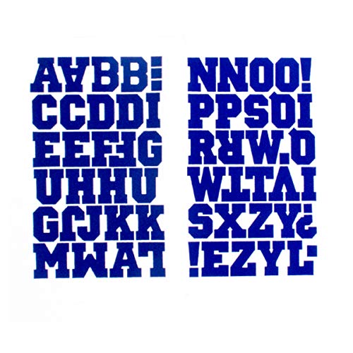 Sport Iron on Letters Blue, 1 1/2 Inch