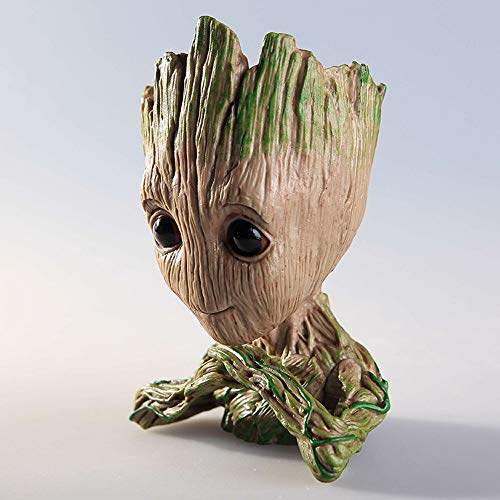 Tritow Vinyl Baby Groot Flowerpot Pen Pot Holder Plants Flower Pot...