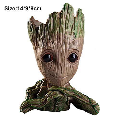 Tritow Vinyl Baby Groot Flowerpot Pen Pot Holder Plants Flower Pot...