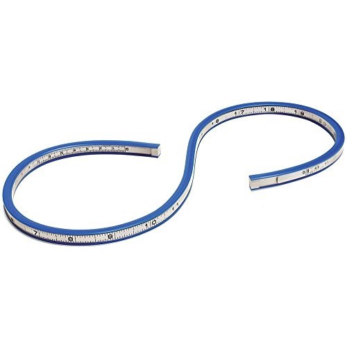 T&B 24 Inch 60cm Flexible Curve Ruler Helix Drafting Drawing Mea...