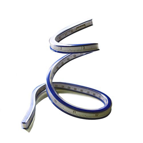 T&B 24 Inch 60cm Flexible Curve Ruler Helix Drafting Drawing Mea...