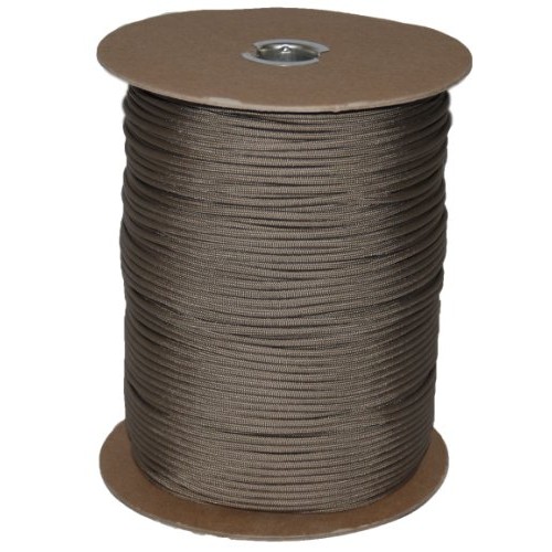 T.W Evans Cordage 6510DT para Cord 1000-Feet Spool, Desert Tan