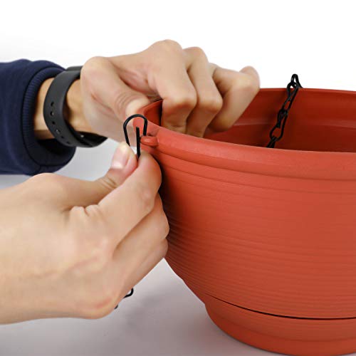 T4U Plastic Hanging Planter Self Watering Basket with Detachable B...