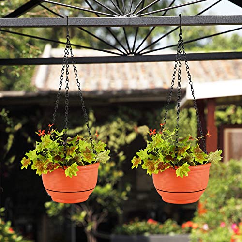 T4U Plastic Hanging Planter Self Watering Basket with Detachable B...