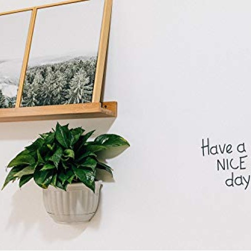 T4U Resin Wall Planter Marble Gray Set of 4, Wall Mounted Garden P...
