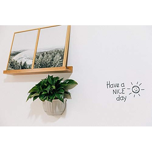 T4U Resin Wall Planter Marble Gray Set of 4, Wall Mounted Garden P...