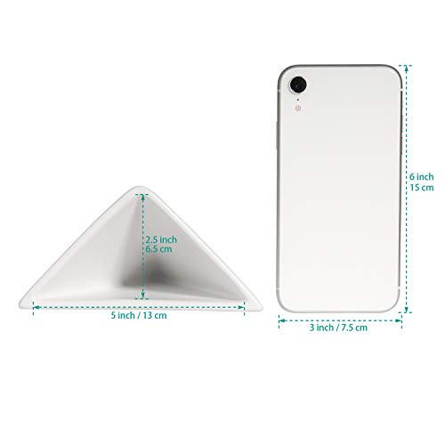 T4U Triangle Wall Planter Indoor, Set of 2 Ceramic Hanging Wall Pl...