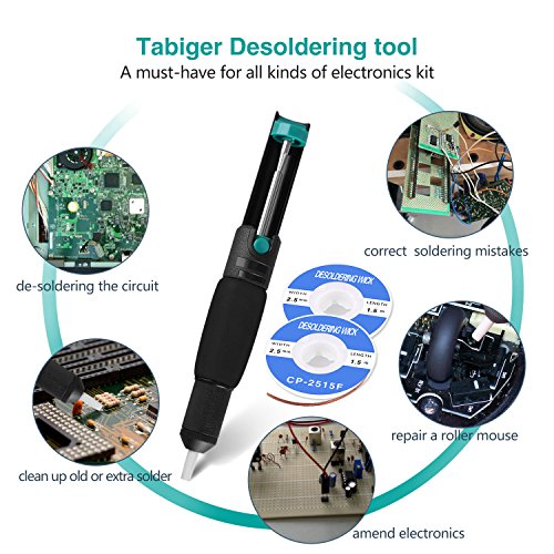 Tabiger Solder Wick & Desoldering Pump, Solder Sucker & Desolderin...