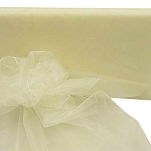 Tableclothsfactory 54 Wide x 40 Yards Sheer Organza Fabric Bolt -...