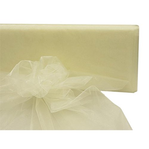 Tableclothsfactory 54 Wide x 40 Yards Sheer Organza Fabric Bolt -...