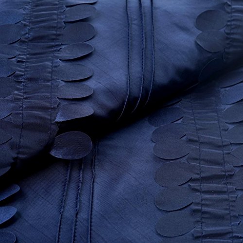 Tableclothsfactory 54 x 5 Yards Raised Petals on Taffeta Fabric B...