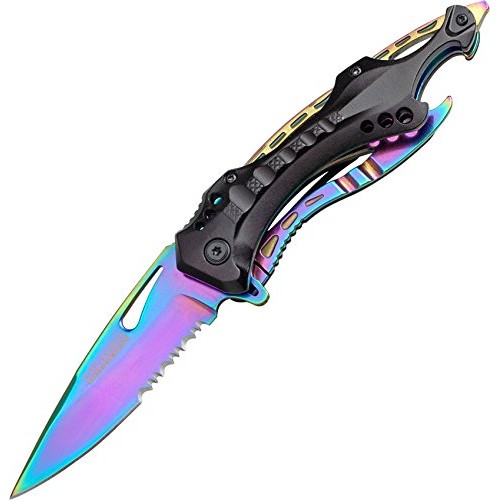 TAC Force TF-705RB Tactical Spring Assisted Knife 4.5 Closed