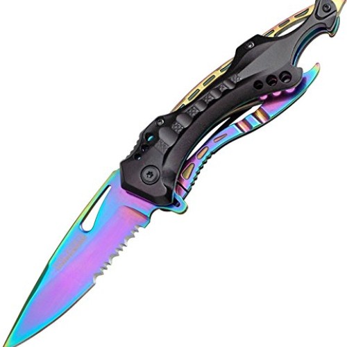 TAC Force TF-705RB Tactical Spring Assisted Knife 4.5 Closed