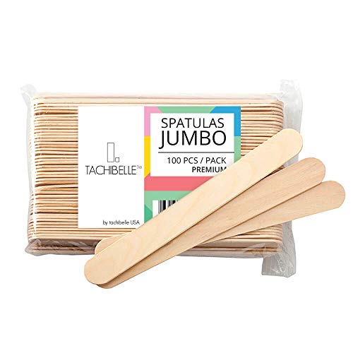 Tachibelle 100 Piece Jumbo Craft Sticks, Premium Wood For Building...