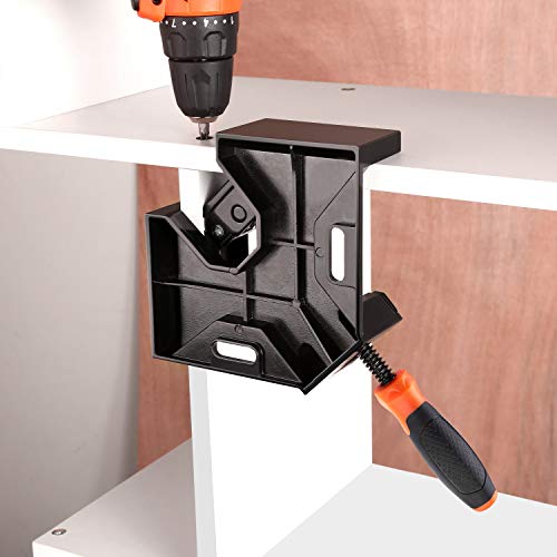 Corner Clamp, TACKLIFE 2Pcs Single Handle 90° Right Angle Clamp, A...