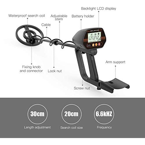 Metal Detector, Adjustable Metal Finder 24-45for Adults and Ki...