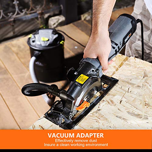 TACKLIFE Circular Saw with Metal Handle, 6 Blades4-3/4 & 4-1/2”...
