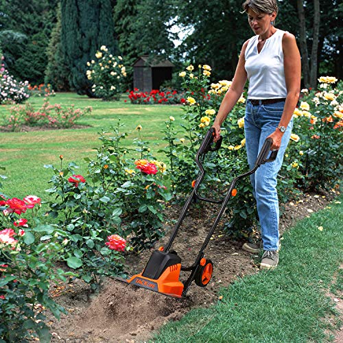 TACKLIFE Electric Tiller, Tiller, 12Amp, 16 Inch Cultivation Width...