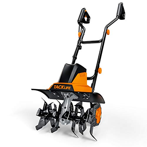 TACKLIFE Electric Tiller, Tiller, 12Amp, 16 Inch Cultivation Width...