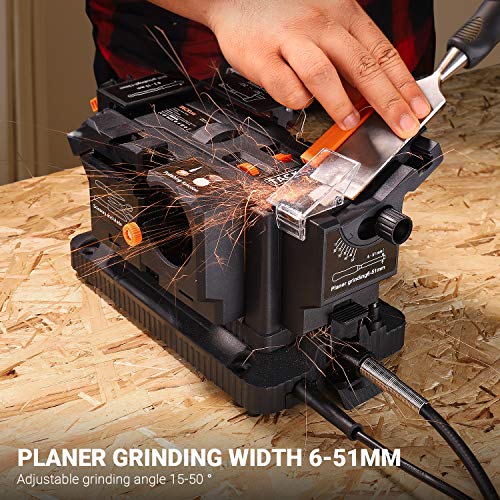 TACKLIFE Multifunctional Sharpener, 1.67A Bench Grinder with Flexi...