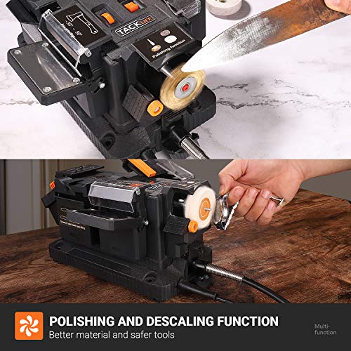 TACKLIFE Multifunctional Sharpener, 1.67A Bench Grinder with Flexi...