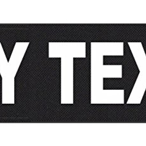 Custom Tactical ID Patch - 6x2, on 500 Denier Nylon Fabric with Ho...