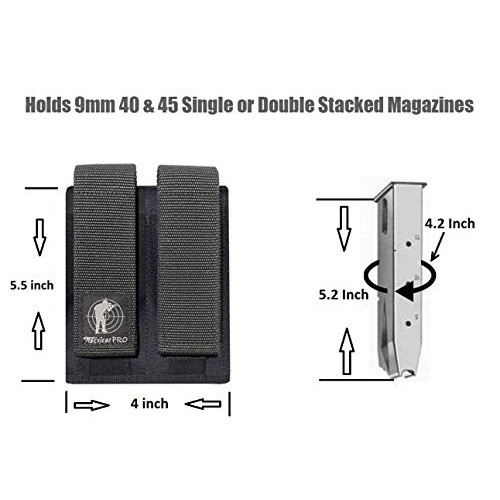 Tactical Pro Sports Dual /2 Magazine Pouch 9mm 40 & 45
