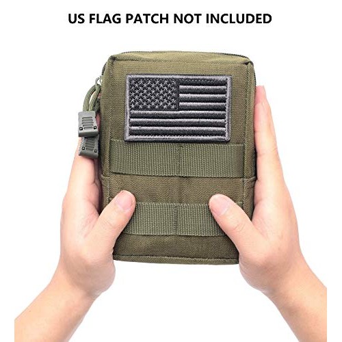 2 Pack Molle Pouches - Tactical Compact Water-Resistant EDC Pouch ...
