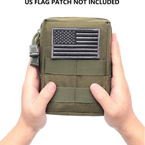 2 Pack Molle Pouches - Tactical Compact Water-Resistant EDC Pouch ...