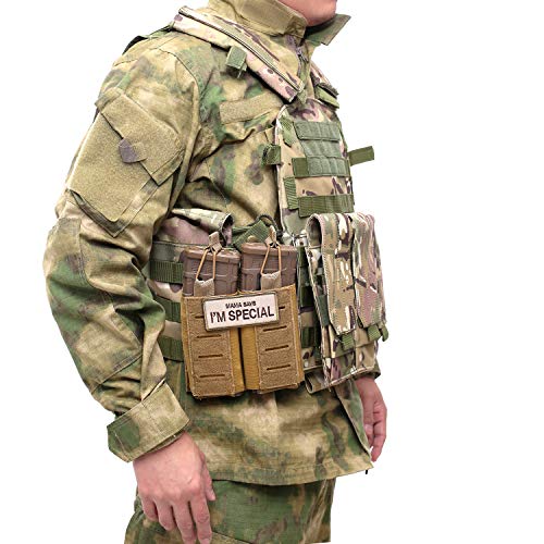 Double Mag Pouch Molle Open-Top Double Magazine Pouch for M4/M16/A...