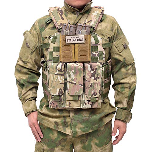 Double Mag Pouch Molle Open-Top Double Magazine Pouch for M4/M16/A...