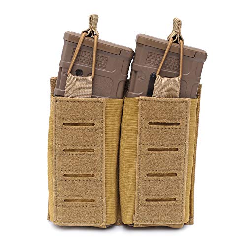 Double Mag Pouch Molle Open-Top Double Magazine Pouch for M4/M16/A...