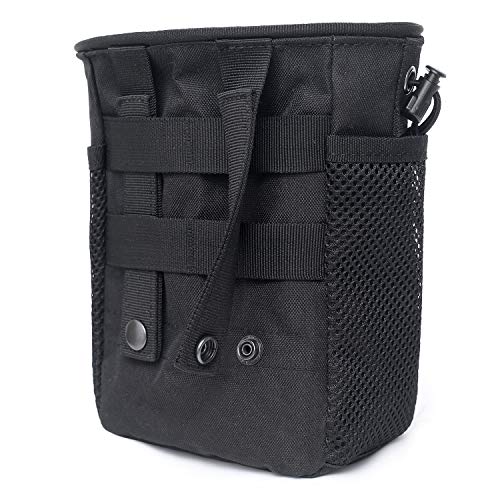 Tactical Molle Drawstring Magazine Dump Pouch, Adjustable Military...