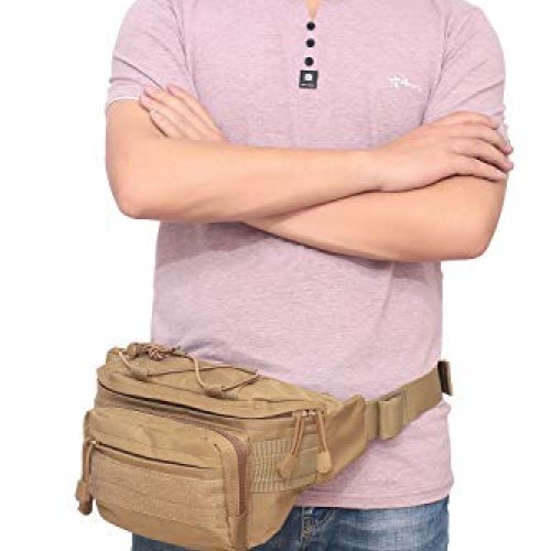 Tactical Waist Pack Military Waist Bag Fanny Pack Hip Bum Bag with...