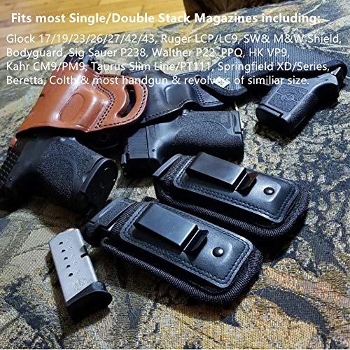 TACwolf 2 Pack IWB Inside Waistband Pistol Hand Magazine Holste...