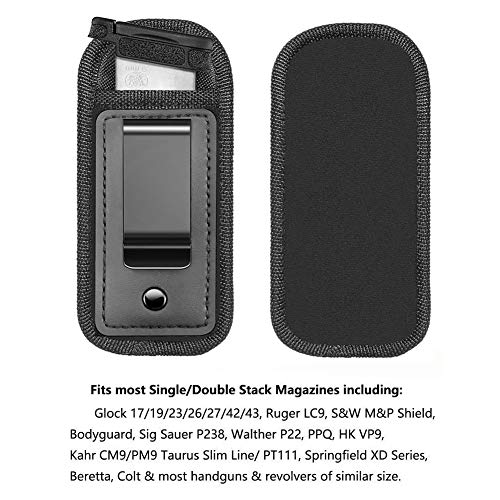 TACwolf IWB Waistband Pistol Hand Magazine Holster Pouch for 9m...