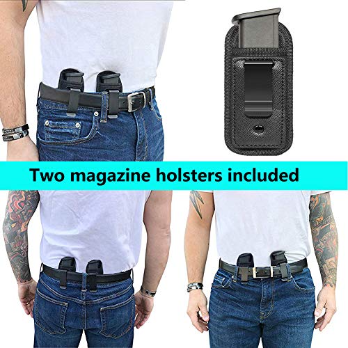 TACwolf New 2pc Universal Magazine Holster IWB 9mm .40 .45 Mag Hol...