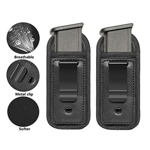 TACwolf New 2pc Universal Magazine Holster IWB 9mm .40 .45 Mag Hol...