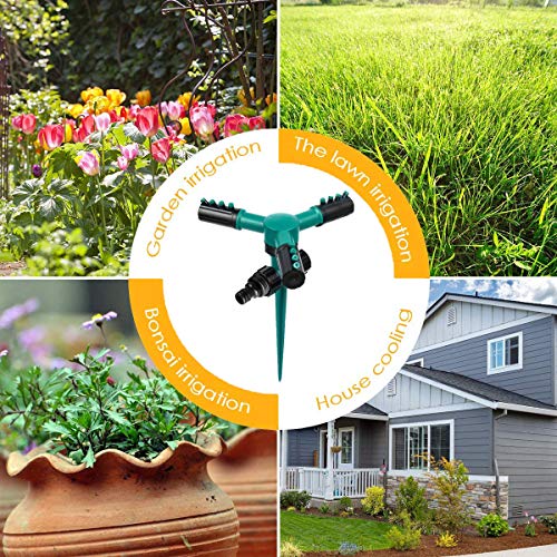 TaDaKool Lawn Sprinkler, Garden Sprinkler 360 Degree Automatically...