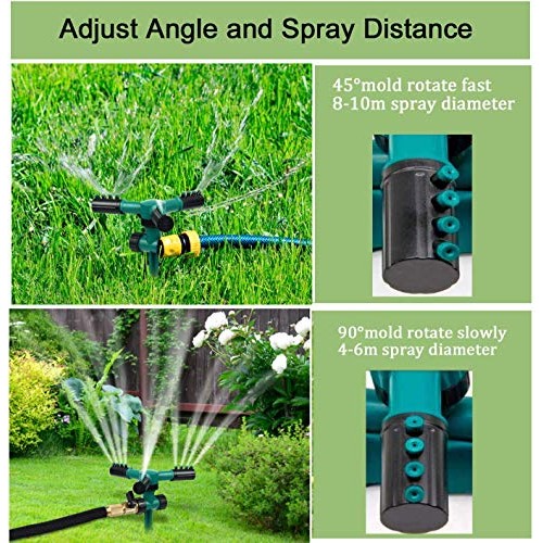 TaDaKool Lawn Sprinkler, Garden Sprinkler 360 Degree Automatically...