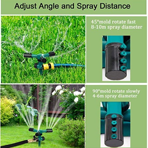 TaDaKool Lawn Sprinkler, Garden Sprinkler 360 Degree Automatically...