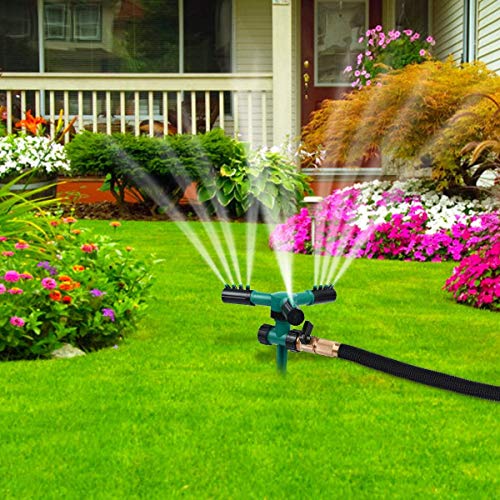 TaDaKool Lawn Sprinkler, Garden Sprinkler 360 Degree Automatically...