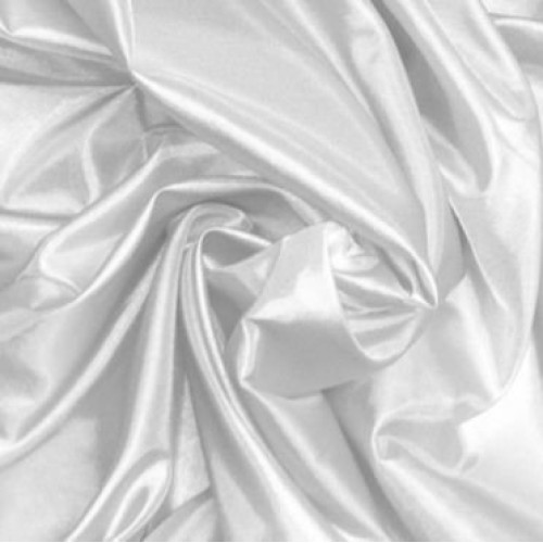 White Taffeta Fabric 60 by The Yard