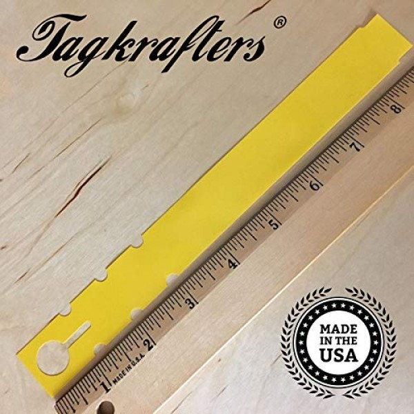 TAGKRAFTERS Yellow - 4 Sizes to Choose from - 1,000 Pcs of 9 x 1...