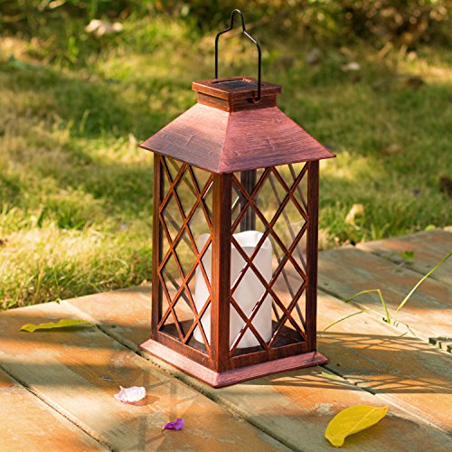 TAKE ME Solar Lantern,Outdoor Garden Hanging Lantern-Waterproof LE...
