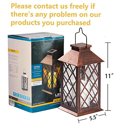 TAKE ME Solar Lantern,Outdoor Garden Hanging Lantern-Waterproof LE...