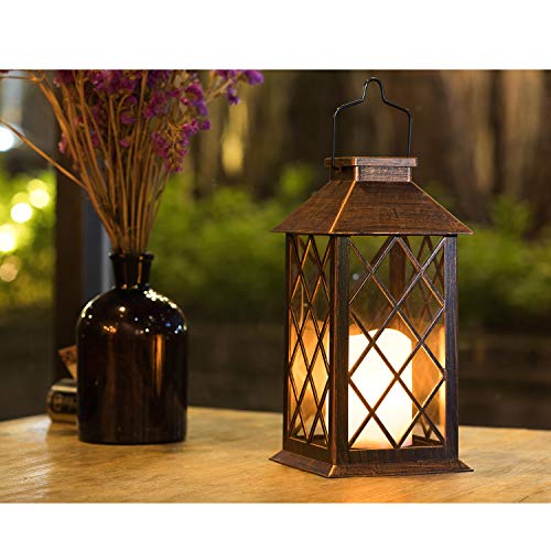 TAKE ME Solar Lantern,Outdoor Garden Hanging Lantern-Waterproof LE...